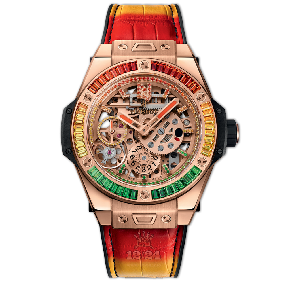 Hublot Big Bang Watch 414.OX.4010.LR.4096.NJA18 45 mm Pink gold Case Golden Dial