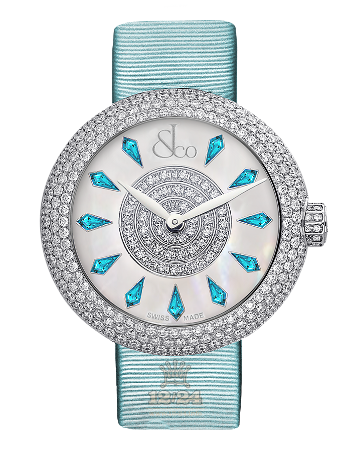 Jacob & Co Ladies Collection Watch BQ030.10.RH.KG.A 44 mm Stainless steel Case White Dial