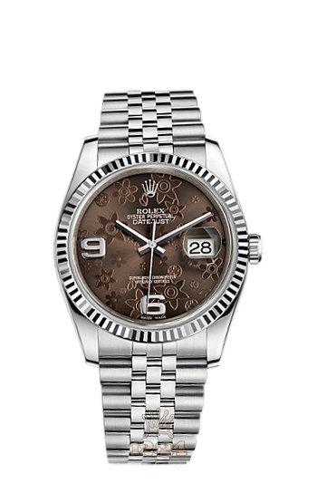 Rolex Datejust Watch 116234-0116 36 mm Steel / White gold Case Silver Dial