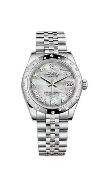 Rolex Lady-Datejust Watch 178344-0007 31 mm Steel / White gold Case White Dial