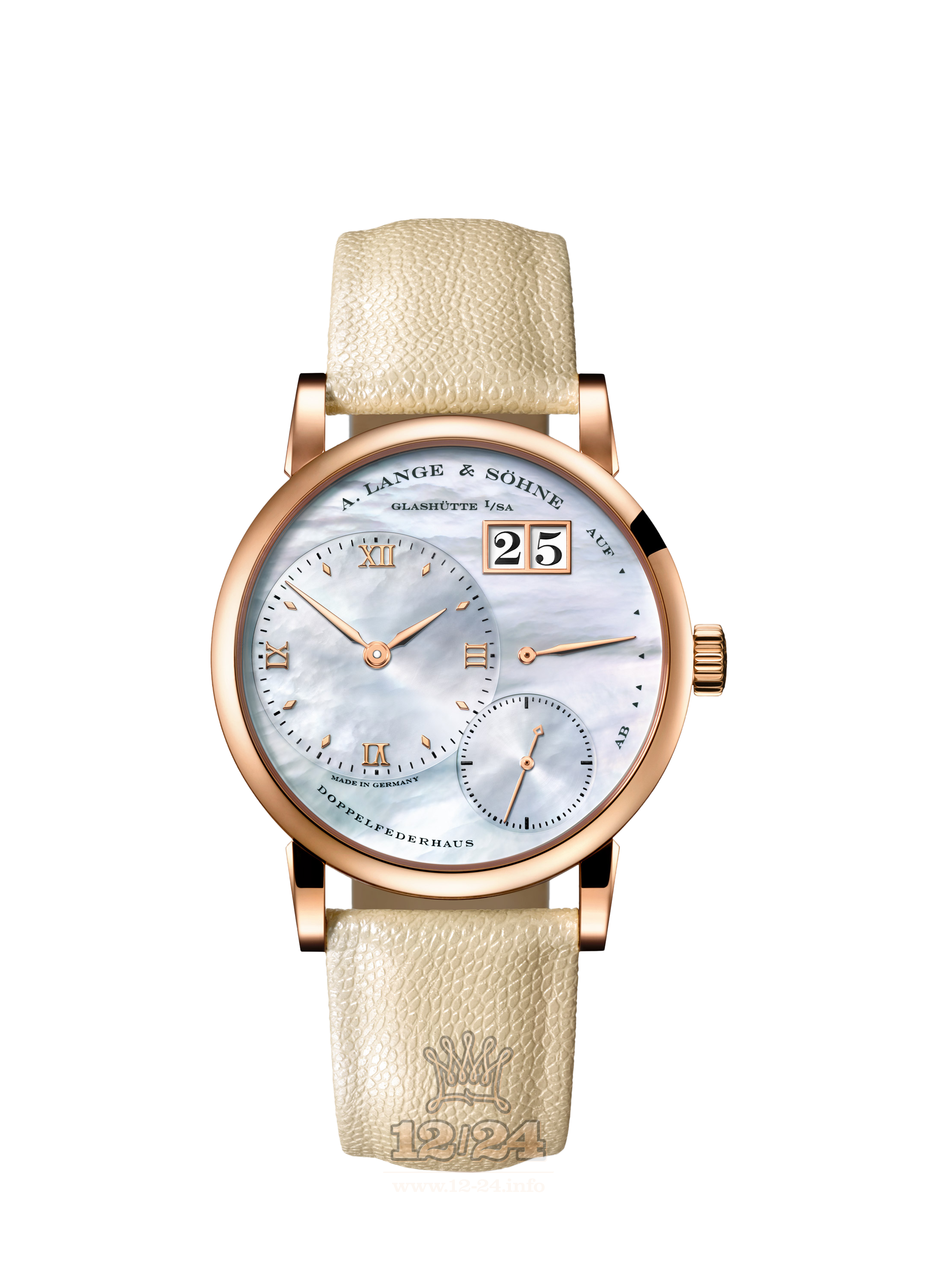 A.Lange & Sohne Lange 1 Watch 113.041 36 mm Pink gold Case Dark blue Dial