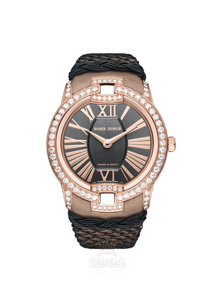 Roger Dubuis Velvet Watch RDDBVE0015 36 mm Pink gold Case Black Golden Dial