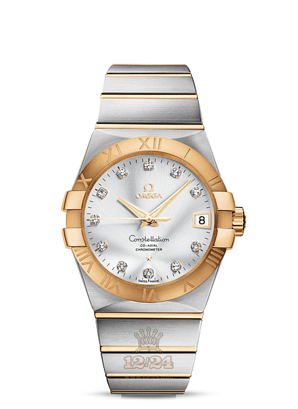 Omega Constellation Watch 123.20.38.21.52.002 38 mm Steel / Yellow gold Case Silver Dial