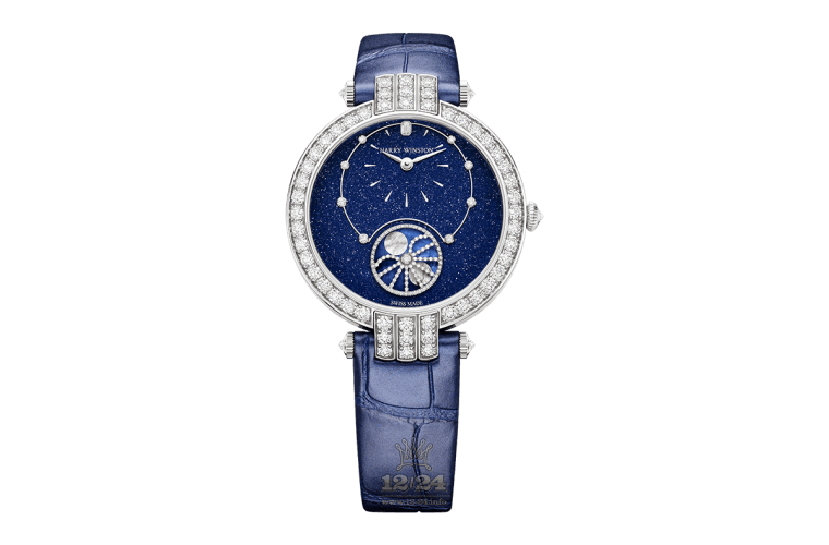 Harry Winston The Premier Collection Watch PRNAMP36WW001 36 mm White gold Case Dark blue Dial
