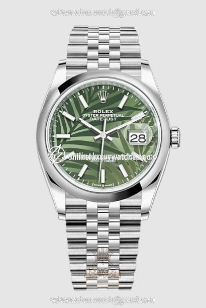 Rolex Datejust Watch 126200-0019 36 mm Stainless steel Case Green Painted Dial