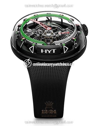 HYT H20 Watch 251-AD-46-GF-RU 51 mm Stainless steel DLC coating Case Silver Dial