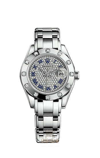 Rolex Pearlmaster Watch 80319-0105 29 mm White gold Case Silver Dial