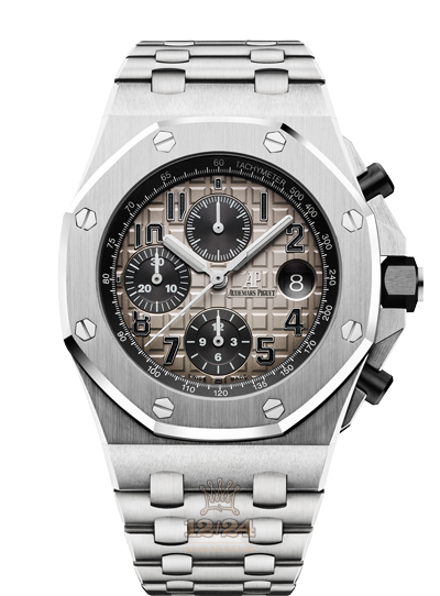Audemars Piguet Royal Oak Offshore Watch 26470PT.OO.1000PT.01 42 mm Platinum Case Gray Dial