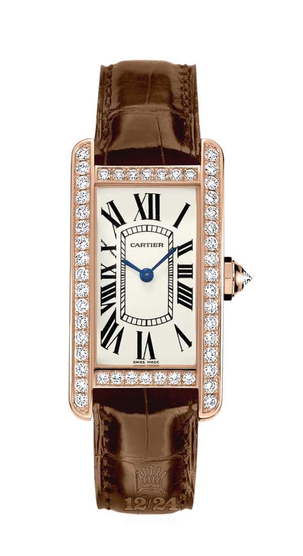 Cartier Tank Watch WJTA0002 19 mm Pink gold Case White Dial