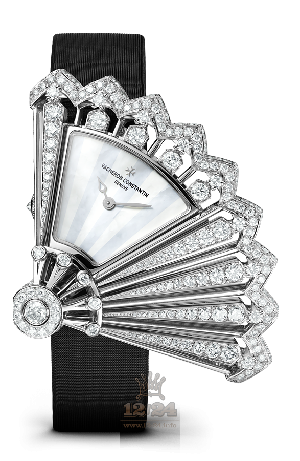 Vacheron Constantin Heures Creatives Watch 37530/000G-B060 19 mm White gold Case White Blue Dial
