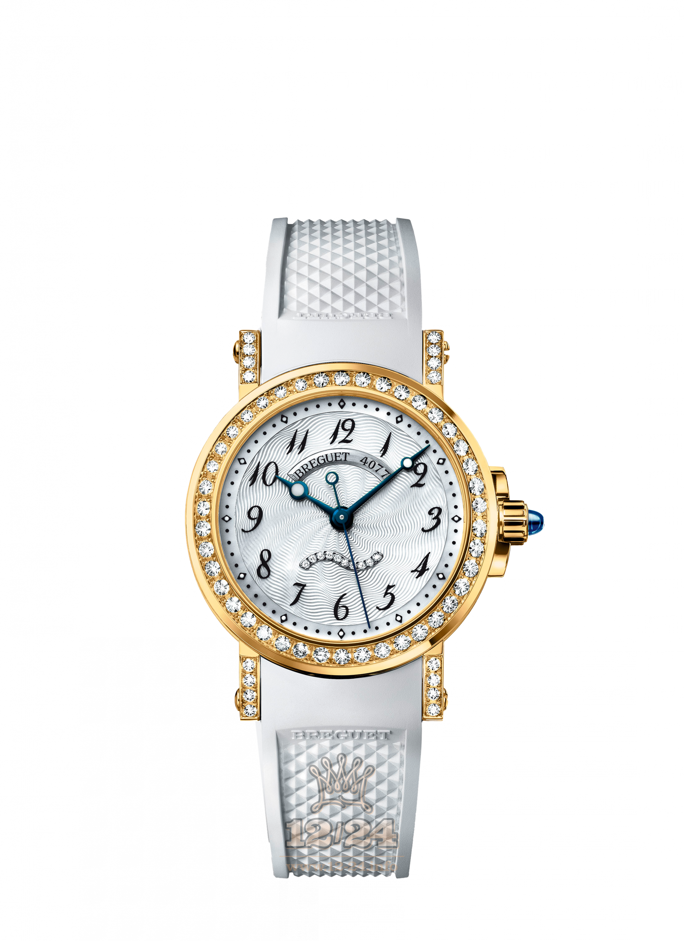 Breguet Marine Watch 8818BA/59/564/DD00 30 mm Yellow gold Case White Dial