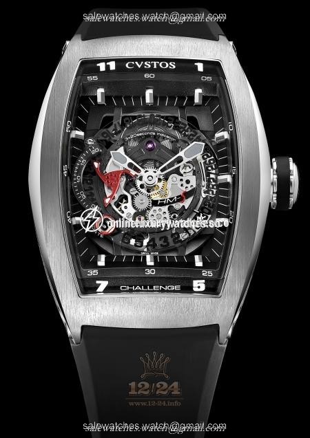 Cvstos Concept-S Watch Challenge HM-S Steel 54 mm Stainless steel Case Black Silver Dial