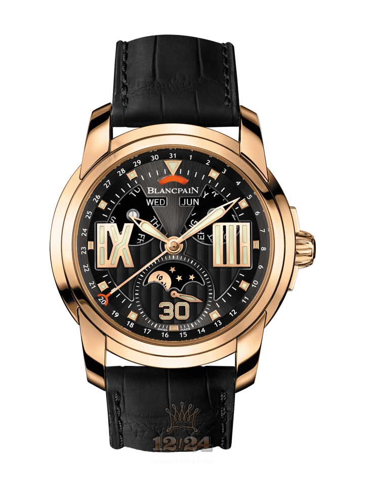 Blancpain L-Evolution Watch 8866-3630-53B 44 mm Red gold Case Black Dial