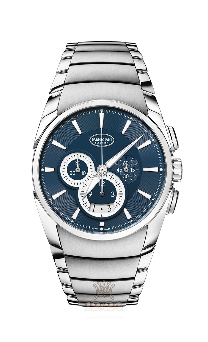 Parmigiani Fleurier Tonda Watch PFC274-0000600-B33002 Stainless steel Case Dark blue Dial