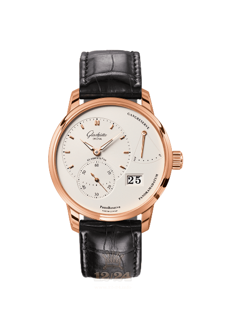 Glashutte Pano Watch 1-65-01-25-15-50 40 mm Pink gold Case White Dial