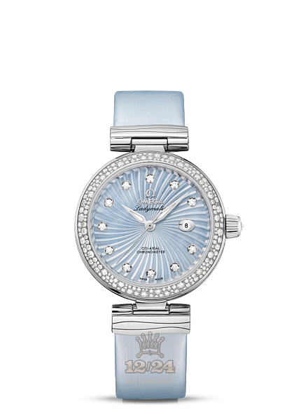 Omega Ladymatic Watch 425.37.34.20.57.002 34 mm Stainless steel Case Blue Dial