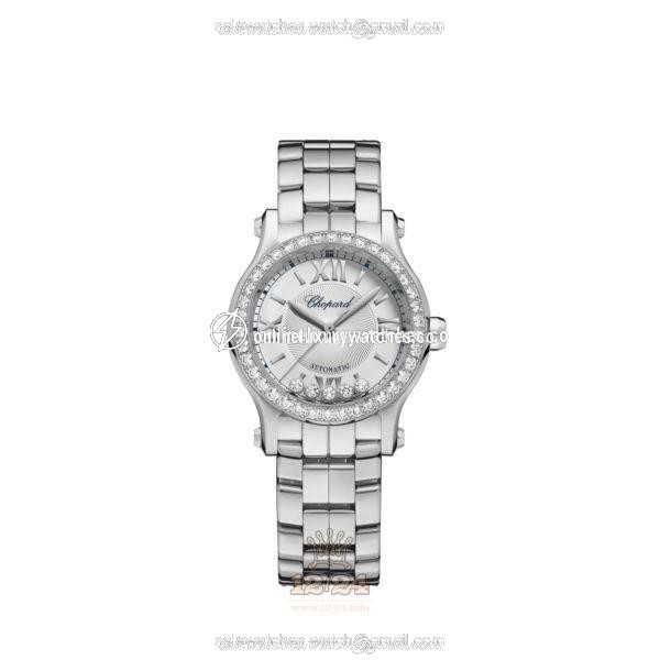 Chopard Happy Sport Watch 278573-3014 30 mm Stainless steel Case Silver Dial