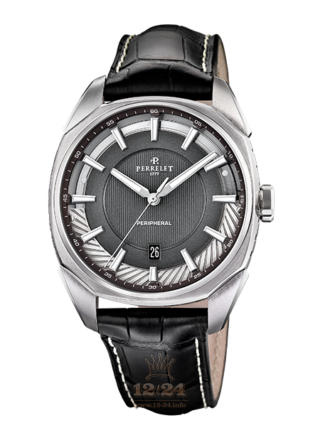 Perrelet LAB Watch A1100/2 42 mm Stainless steel Case Gray Dial