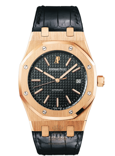 Audemars Piguet Royal Oak Watch 15300OR.OO.D002CR.01 39 mm Pink gold Case Black Dial