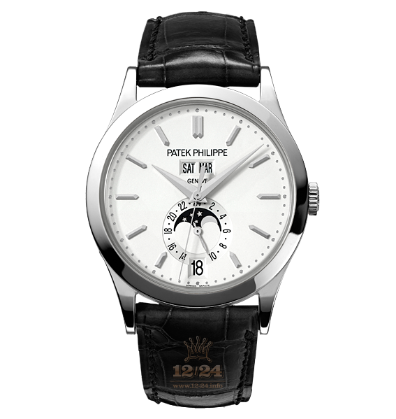 Patek Philippe Complications Watch 5396G-011 38 mm White gold Case Silver Dial