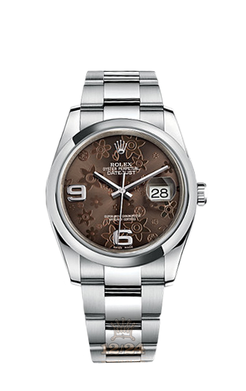 Rolex Datejust Watch 116200-0073 36 mm Stainless steel Case Brown (chocolate) Dial