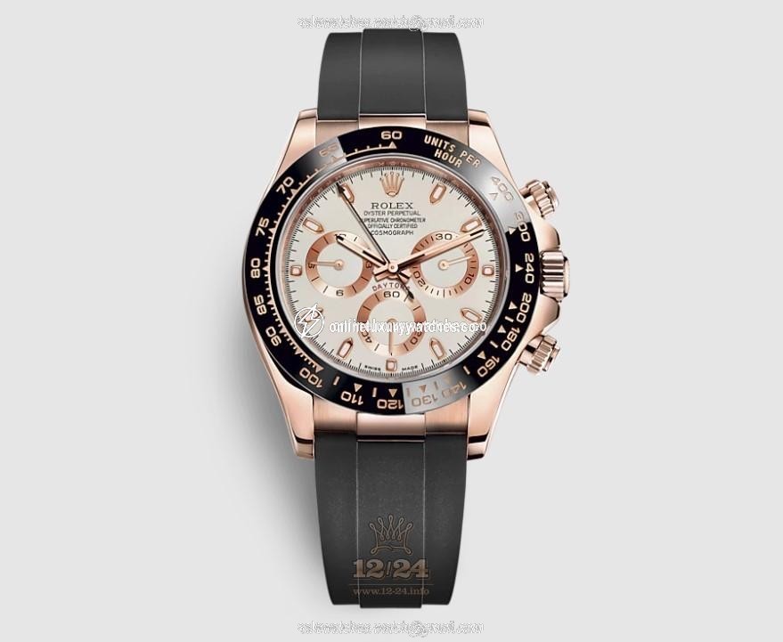Rolex Cosmograph Daytona Watch 116515ln-0019 40 mm Pink gold Case Beige Dial