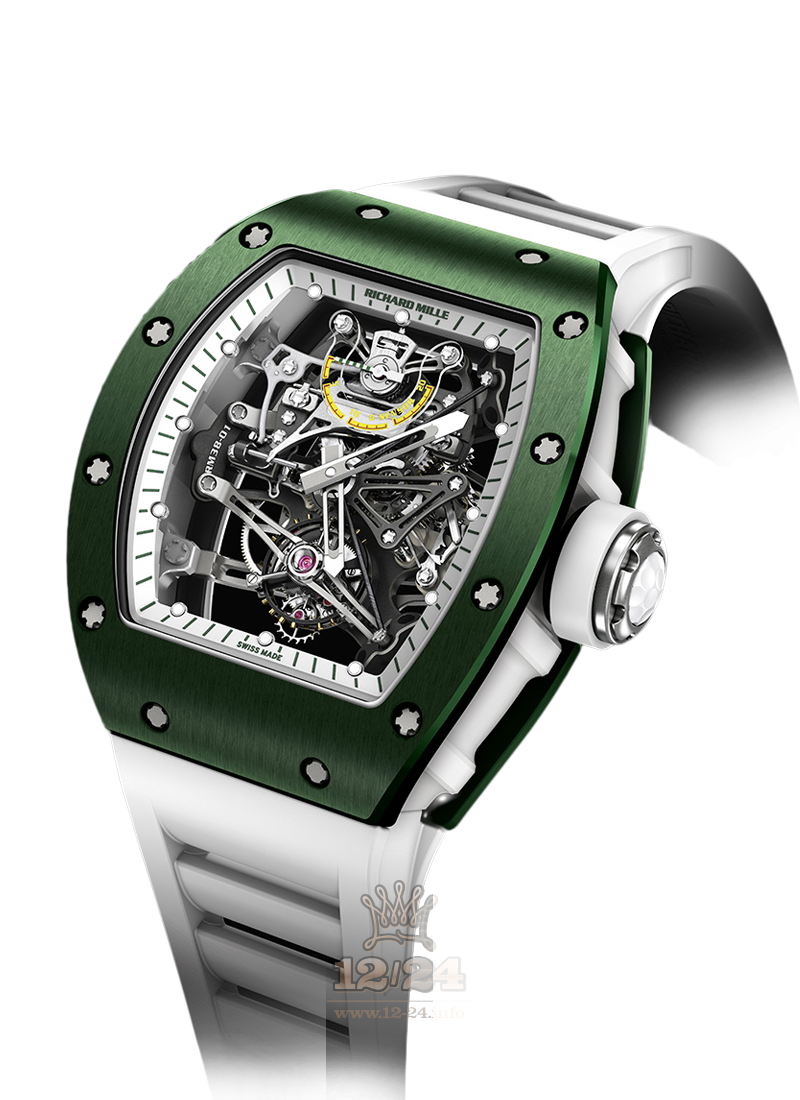 Richard Mille Men's Collection Watch RM 38-01 Tourbillon G-Sensor    Bubba Watson 48 mm Titanium Ceramics Case