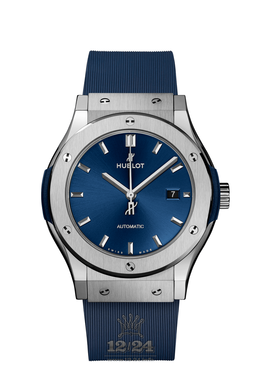 Hublot Classic Fusion Watch 542.NX.7170.RX 42 mm Titanium Case Dark blue Dial