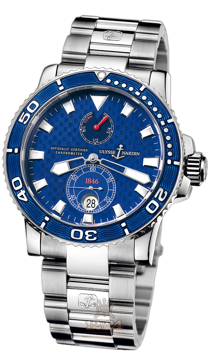 Ulysse Nardin Marine Watch 260-32-8M 43 mm White gold Case Blue Dial