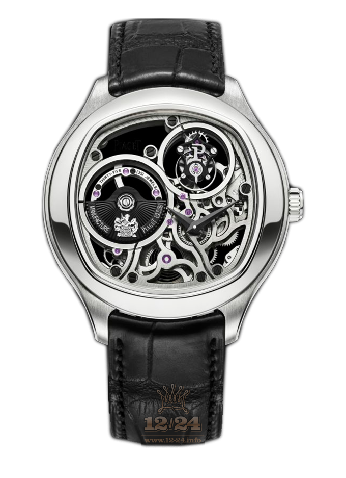 Piaget Black Tie Watch G0A40041 47 mm White gold Case Silver Dial