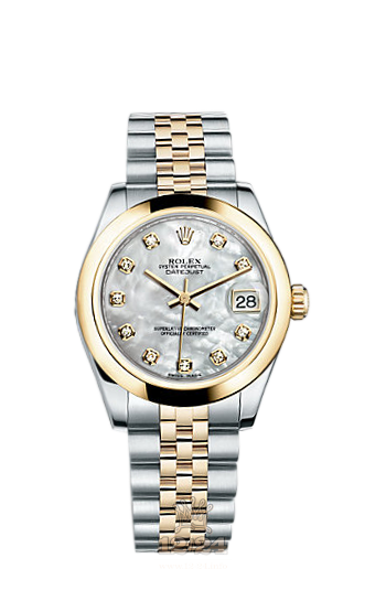 Rolex Lady-Datejust Watch 178243-0049 31 mm Steel / Yellow gold Case White Dial