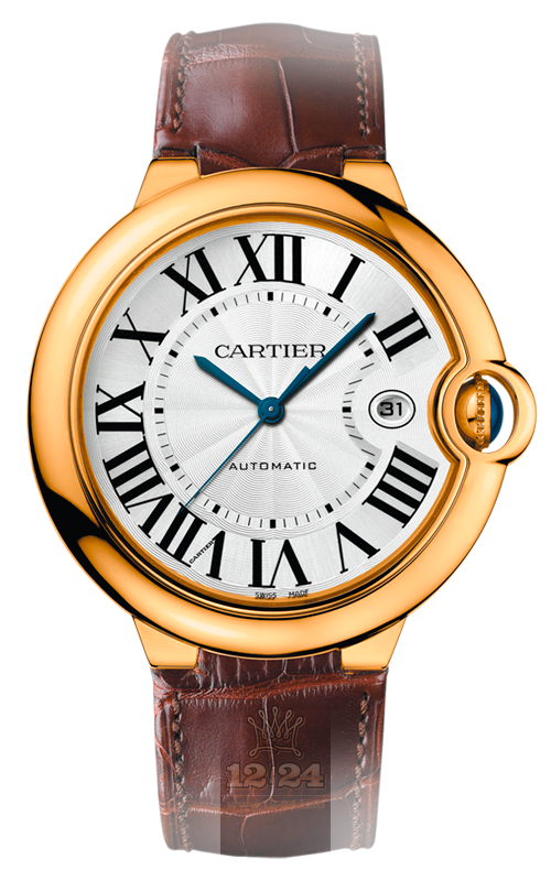 Cartier Ballon Bleu de Cartier Watch W6900551 42 mm Yellow gold Case Silver Dial