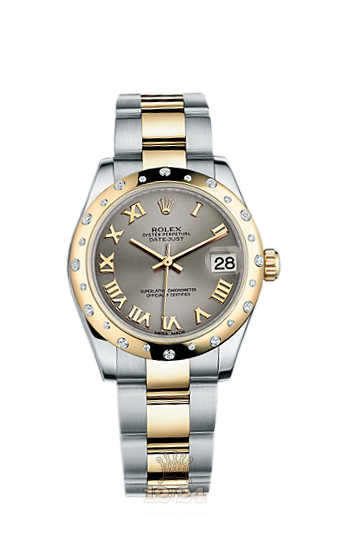 Rolex Lady-Datejust Watch 178343-0036 31 mm Steel / Yellow gold Case Gray Dial