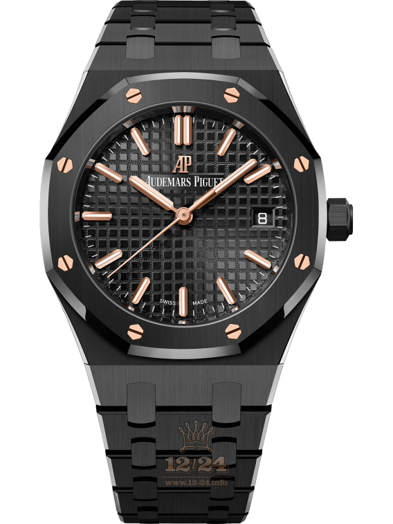 Audemars Piguet Royal Oak Watch 77350CE.OO.1266CE.01 34 mm Ceramics Case Black Dial