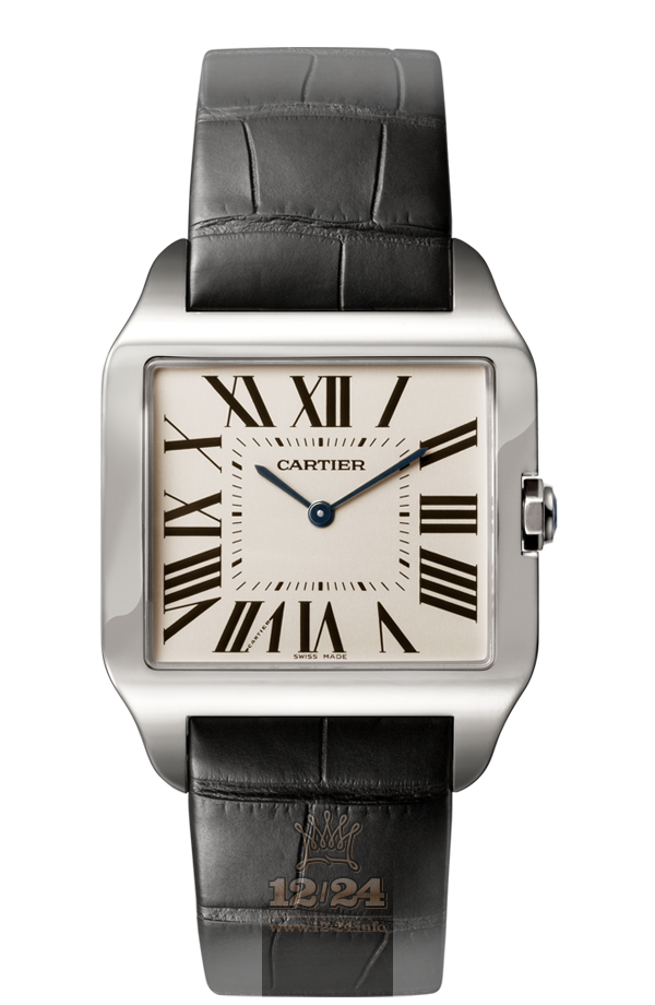Cartier Santos de Cartier Watch W2007051 45 mm White gold Case White Silver Dial
