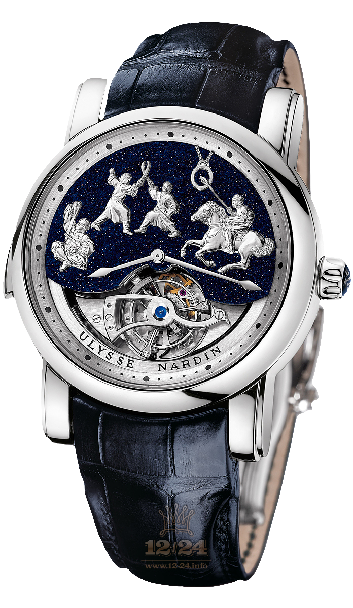 Ulysse Nardin Classic Watch 789-80 42 mm Platinum Case Painted Dial