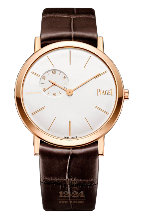 Piaget Altiplano Watch G0A39105 34 mm Pink gold Case White Dial