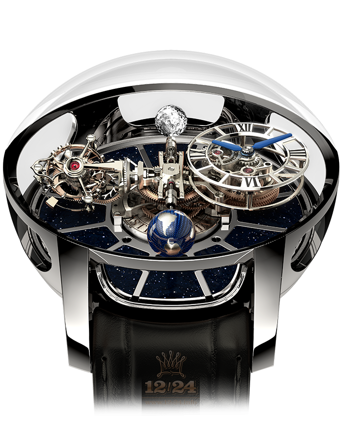 Jacob & Co Grand Complication Masterpieces Watch AT100.30.AC.SD.A 50 mm White gold Sapphire Case