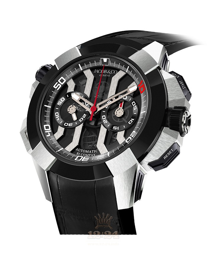 Jacob & Co Gents Collection Watch EC311.20.SD.BF.A 47 mm Titanium Ceramics Case Black Dial