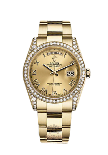 Rolex Day-Date Watch 118388-0189 36 mm Yellow gold Case Golden Dial