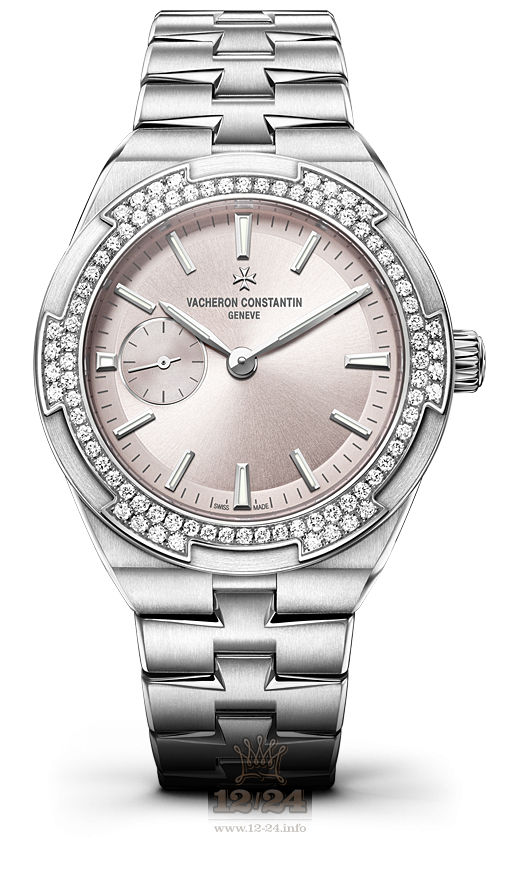 Vacheron Constantin Overseas Watch 2305V/100A-B078 37 mm Stainless steel Case Silver Pink Dial