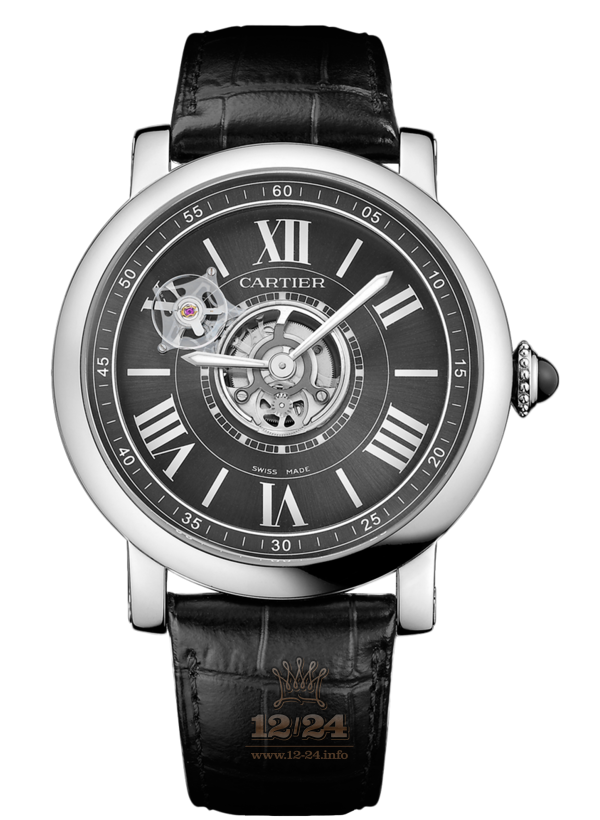 Cartier Rotonde de Cartier Watch W1556221 47 mm Titanium Case Gray Silver Dial