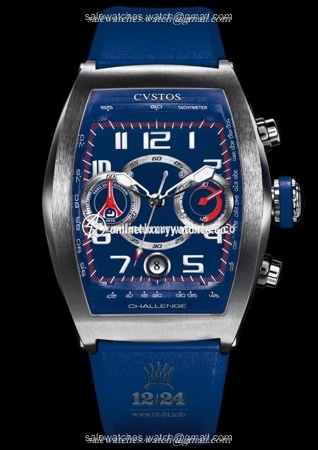 Cvstos Limited Edition Watch Challenge Chrono PSG Stainless steel Case Dark blue Dial