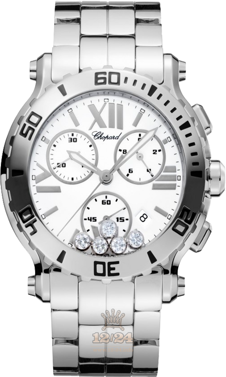 Chopard Happy Diamonds Watch 288499-3003 42 mm Stainless steel Case White Dial