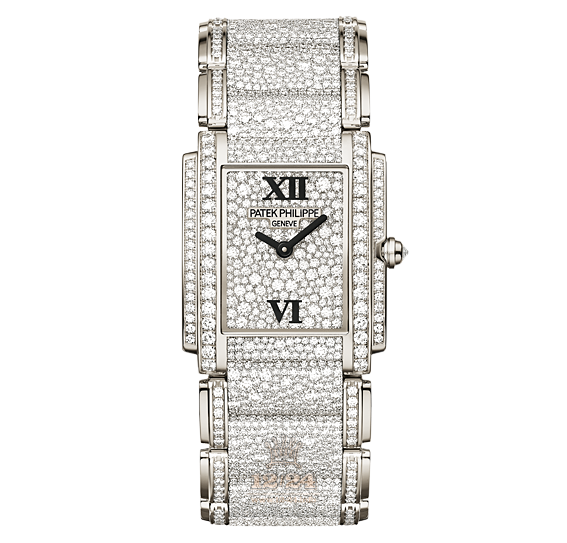 Patek Philippe Twenty~4 Watch 4910/52G-001 25 mm White gold Case Silver Dial