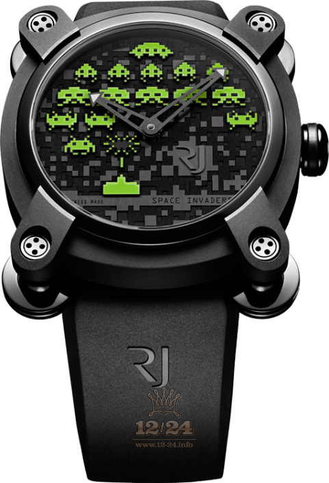 Romain Jerome Collaborations Watch RJ.M.AU.IN.006.04 46 mm Stainless steel PVD coating Case Black Dial