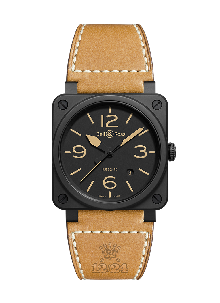 Bell & Ross Instruments Watch BR0392-HERITAGE-CE 42 mm Ceramics Case Black Dial