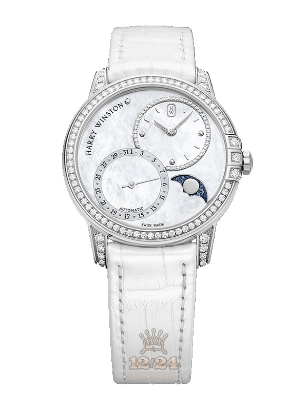 Harry Winston Midnight Collection Watch MIDAMP36WW001 36 mm White gold Case White Dial