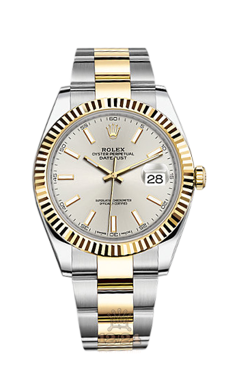 Rolex Datejust Watch 126333-0001 41 mm Steel / Yellow gold Case Silver Dial