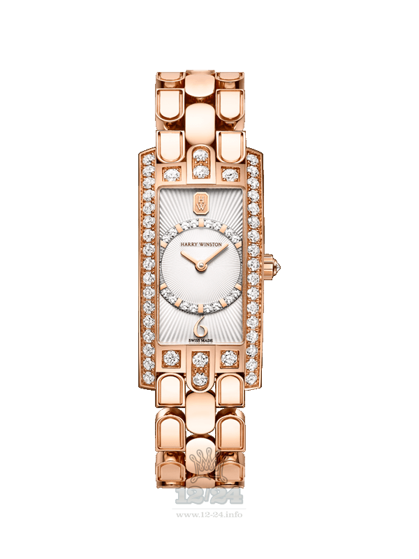 Harry Winston The Avenue Collection Watch AVCQHM19RR032 19 mm Pink gold Case Silver Dial
